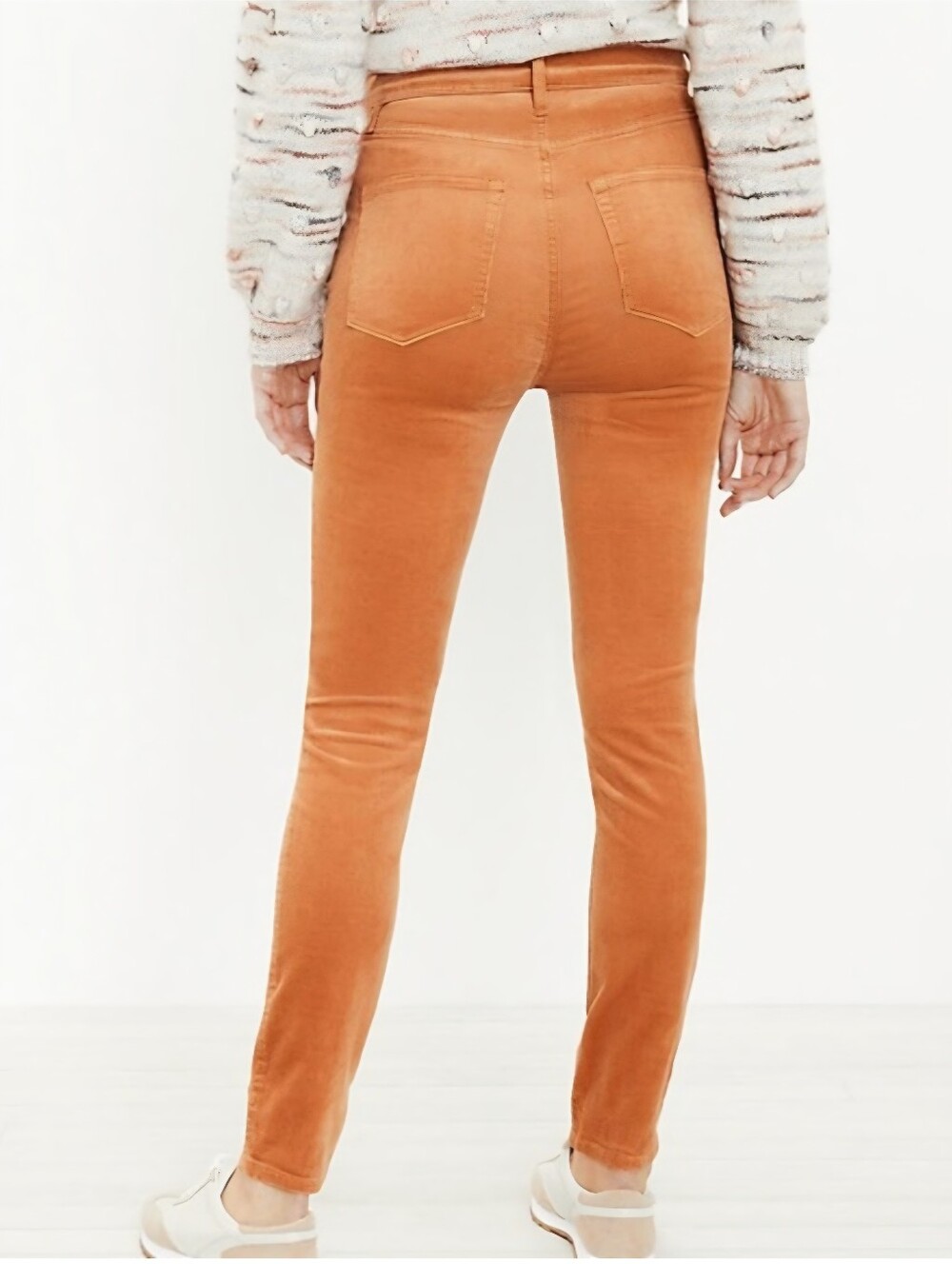 LOFT High Rise Skinny Corduroy Jeans Sienna Tan Women's 29 (8) NWT - Picture 3 of 8